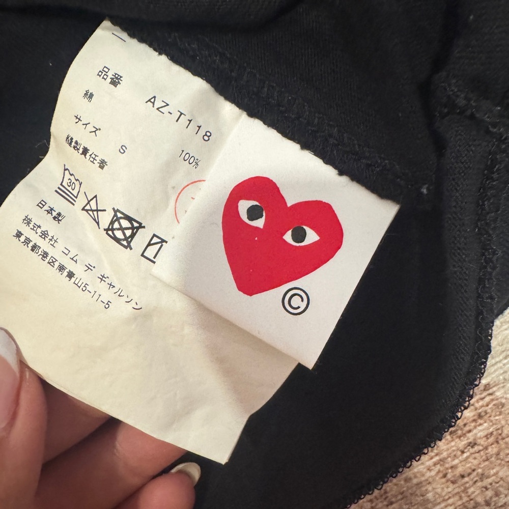 Comme des Garcons heart logo L/S Tee - Picture 4 of 4